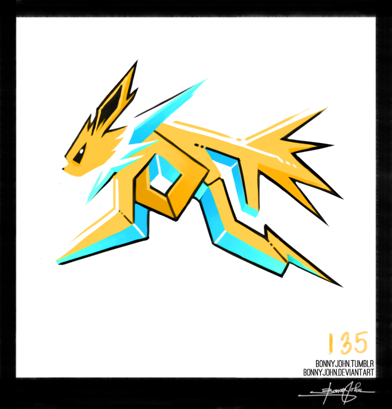 Illustration for article titled Jet Grind Radio Jolteon!? Pokemon One a Day!